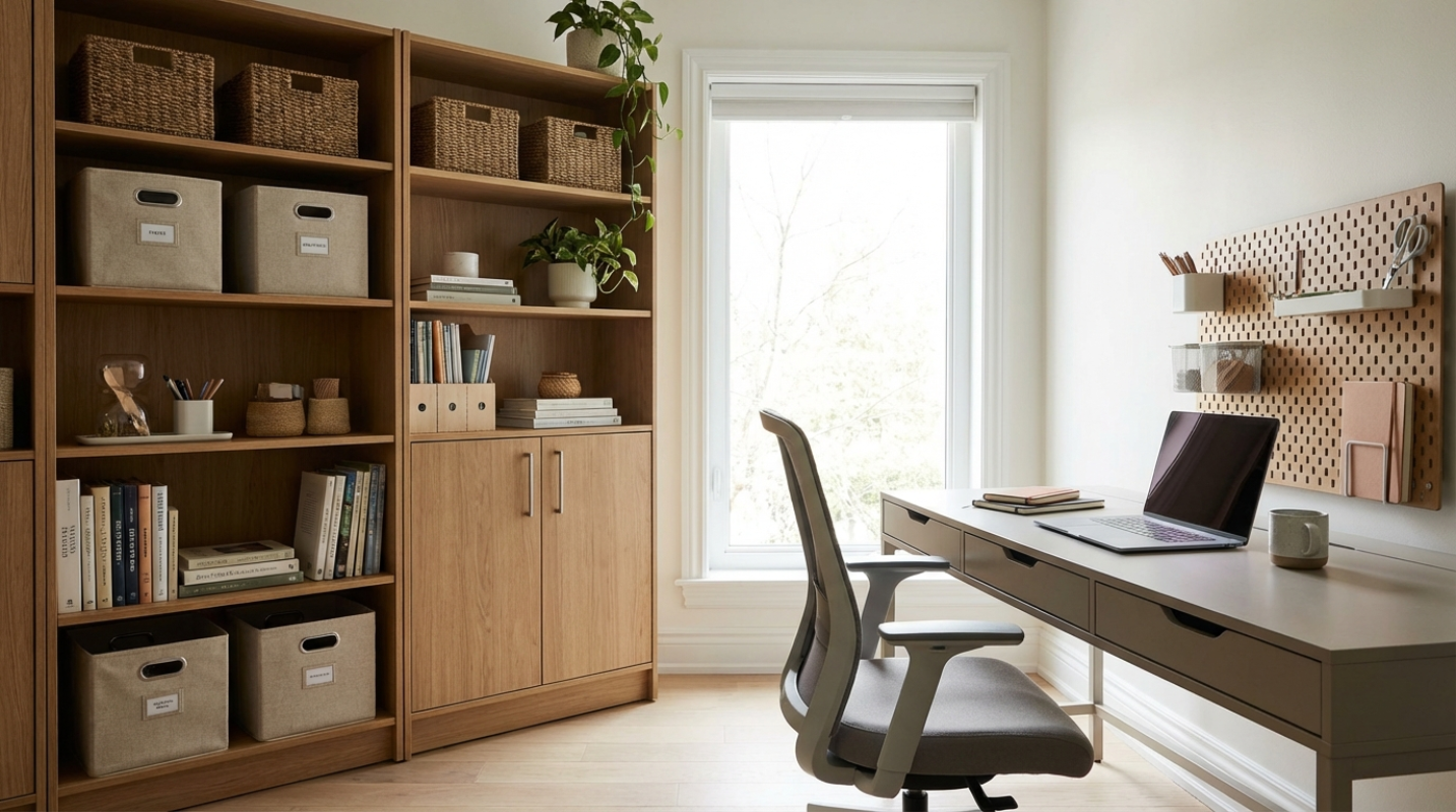 Home Storage Solutions That Keep Offices Tidy