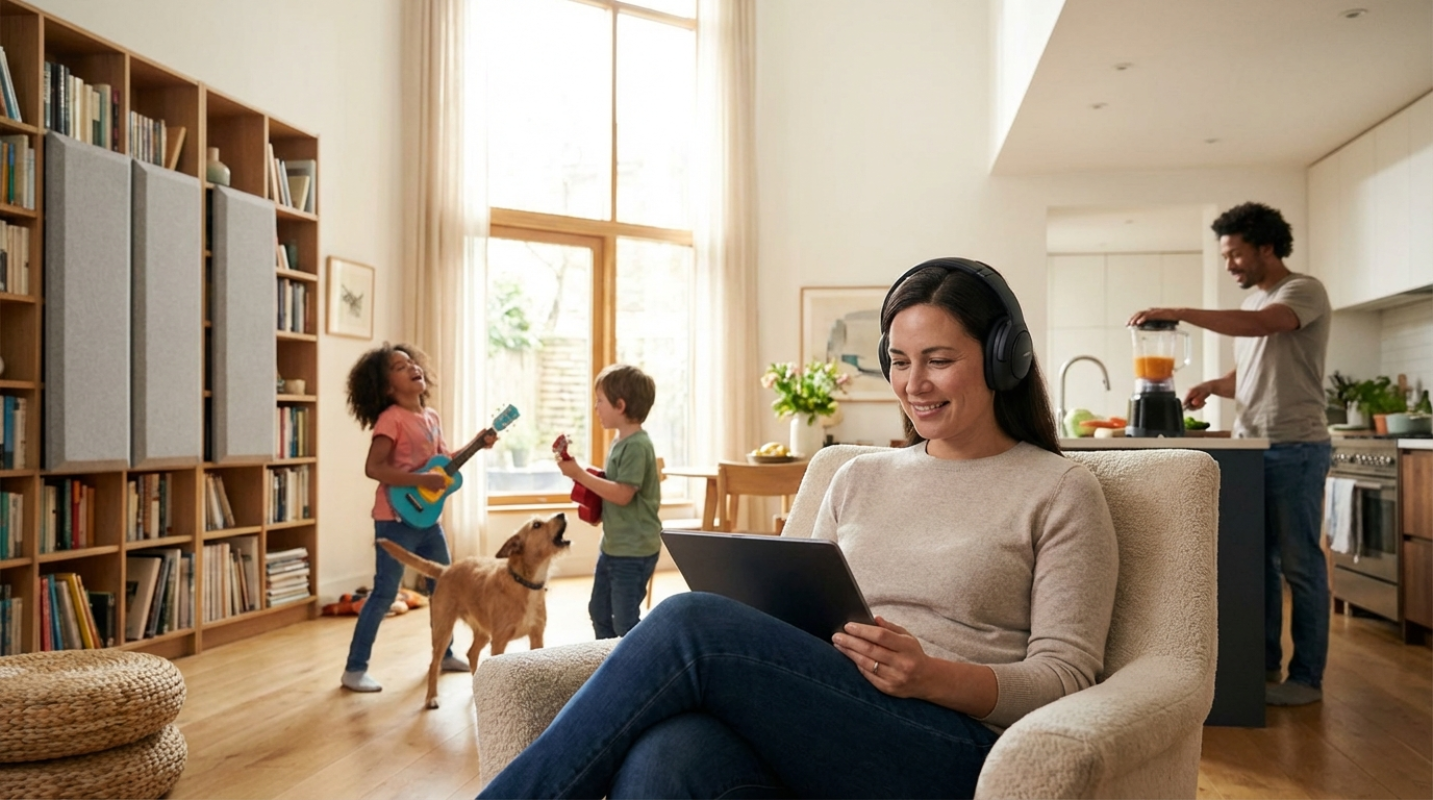 Managing Noise Levels in a Busy Household